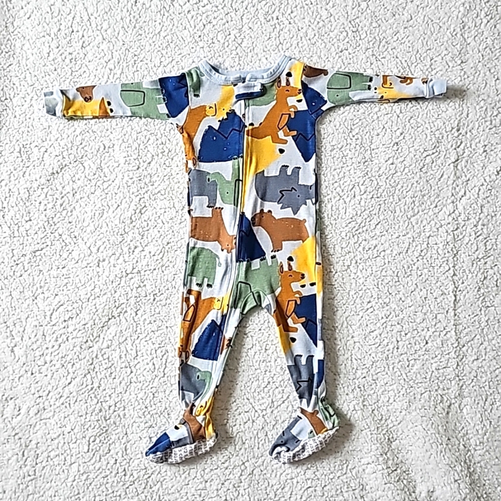 Carter's zip up footie pajamas sleeper 12 months